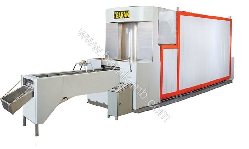 فر تونلی پخت نان لواش خشک اتوماتیک غلطکی